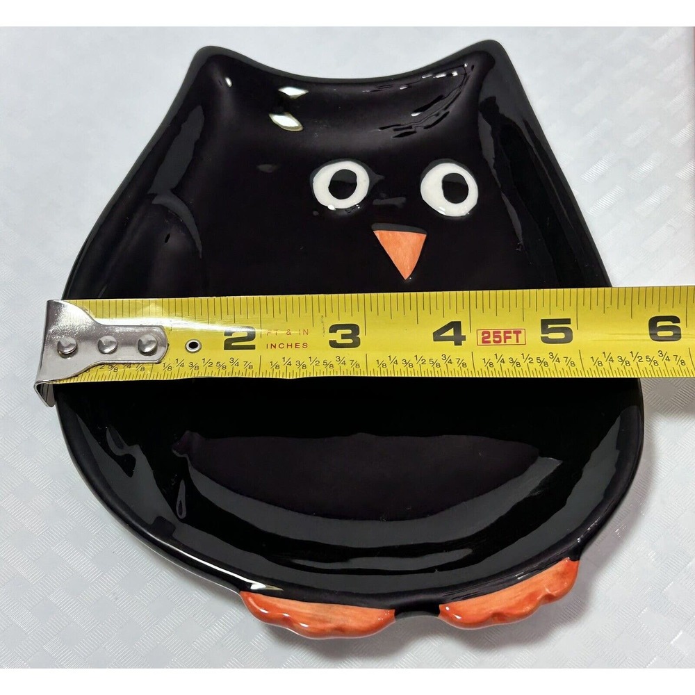 Set/4 RETIRED 6 3/8” Night Owl Snack Appetizer Plates - Picture 9 of 10